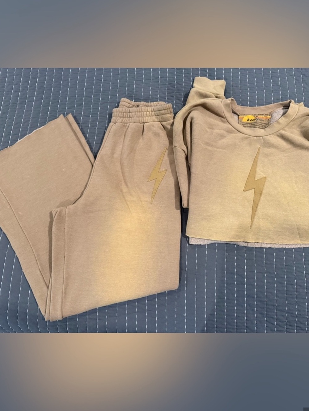 Aviator Nation lightning bold sweat set